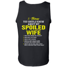 Load image into Gallery viewer, 5 Things You Should Know About My Spoiled Wife She Was Born In August Shirts Back Side